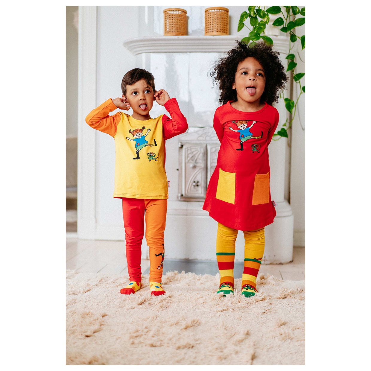 Pippi Longstocking Happy Pippi Shirt yellow | Martinex